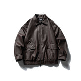 Men's Leather Coat Motorcycle Jacket